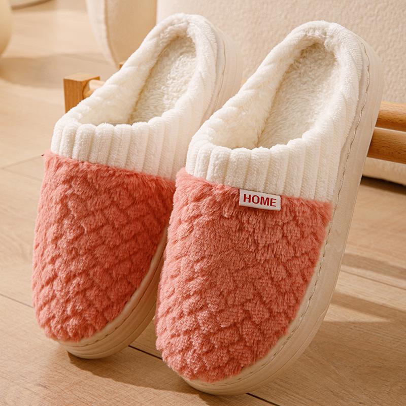 Autumn/Winter Indoor Outdoor Furry Cotton Slippers for Men & Women