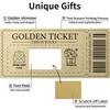 Scratch Off Ticket Golden Ticket Scratch-Off Card Raffle Gift Surprise Scratch-Off Card With Envelope Party Favor Cinema Voucher