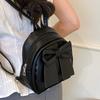 2025 Summer New Niche Bow Backpack Women's Simple Foreign Style Portable Single Shoulder Crossbody Backpack