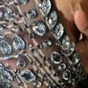 Роскошное вечернее платье с вырезом халтер, украшенное стразами, для женщин-исполнительниц
