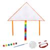 Blank Triangle Kite DIY Children Doodle Coloring Kite Outdoor Flying Kite Making Kit for