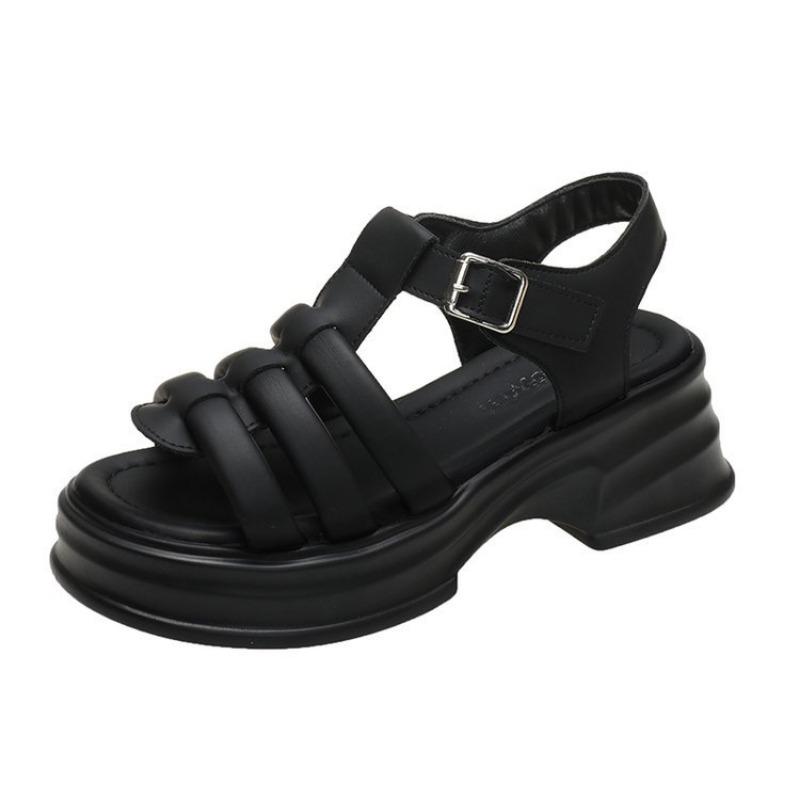 Сандалии на толстой подошве, женские летние новые удобные модные туфли