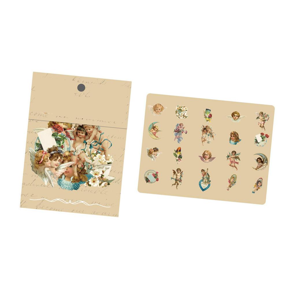 40 шт. Винтажные романтические наклейки Серия «Зыбучие пески» ПЭТ Нежные узоры Ностальгические наклейки для дневника