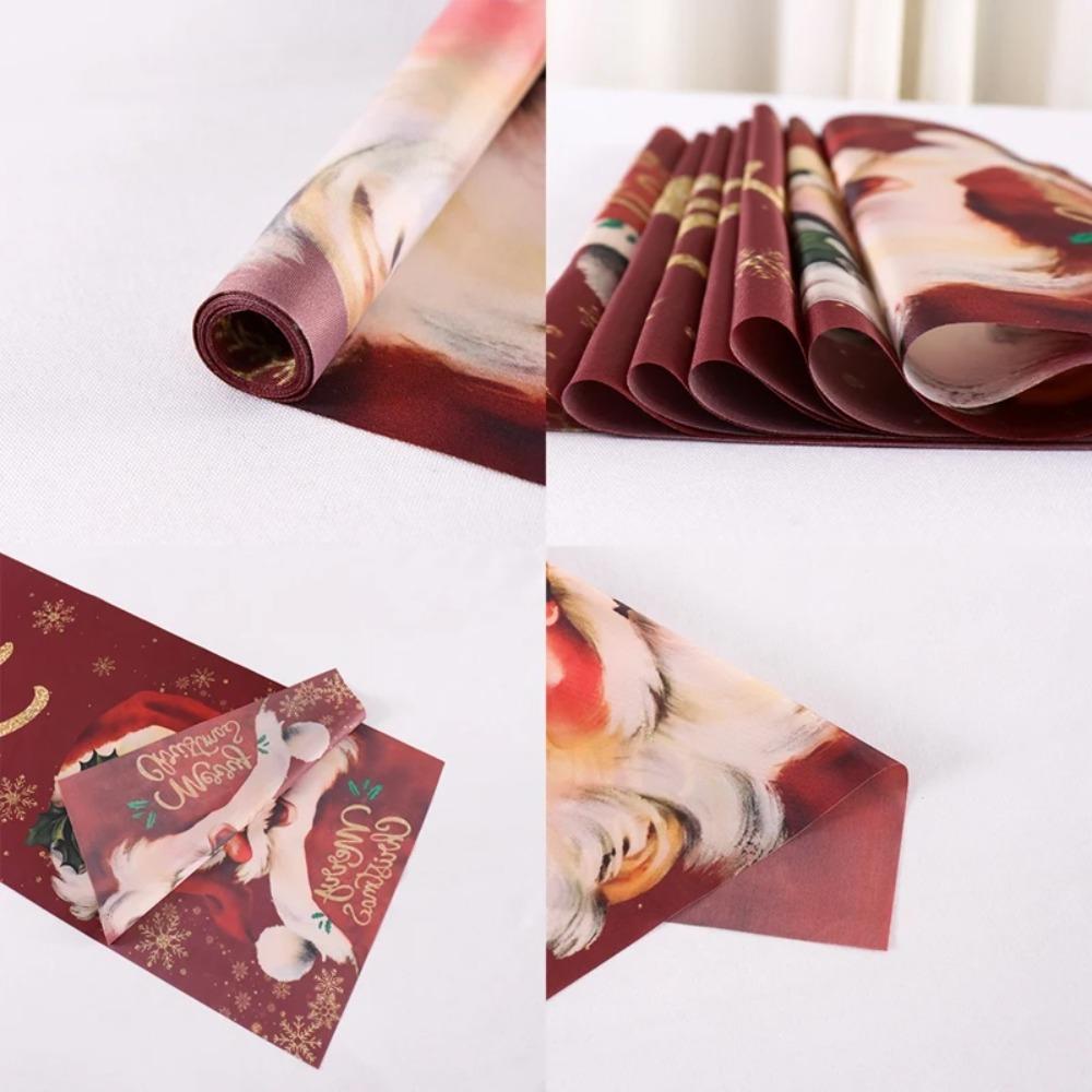Santa Claus Christmas Table Runner Merry Christmas Decoration For Home Xmas Party Table Decor Navidad Noel New Year