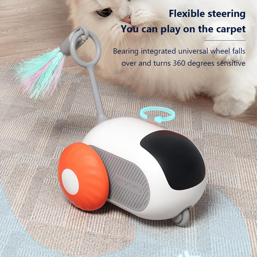 Умная электрическая игрушка для кошек с дистанционным управлением Умная электрическая игрушка для кошек Перезаряжаемая автоматическая игрушка для кошек Автомобиль Игрушки для котят Автомобиль Движущаяся игрушка