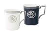 Кружка Noritake цветная пара 295cc Aidan 2 шт. костяной фарфор (сменный набор) Белый/Черный P93655/4867-12
