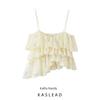 Kaslead New Arrival Women's Clothing Fashion Style Fashion Minimalist Lace Laminated Decoration Tops 4813344