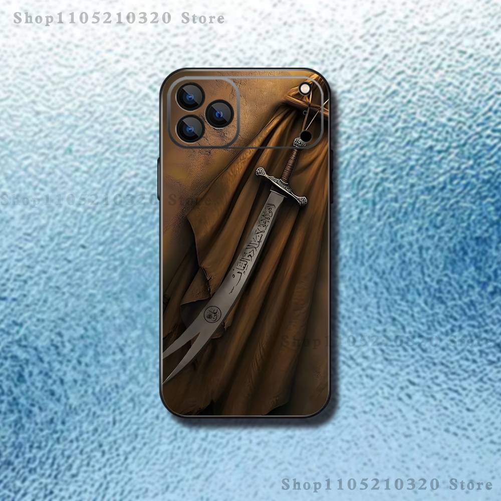 Чехол для телефона Шиитский Али Имам Хусейн Для iPhone 17,16,15,14,13,12,11,Pro Max,XSX,,XR,SE,Mini,8,7, Мягкий силиконовый черный чехол