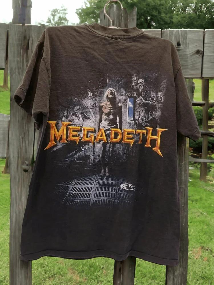 Футболка Megadeth с одинарной строчкой Унисекс футболка