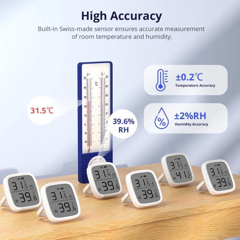 SONOFF SNZB-02D Zigbee Умный Датчик Температуры и Влажности Трансдьюсер Мониторинг в Реальном Времени Ewelink Alexa Google Home Ассистент Алиса