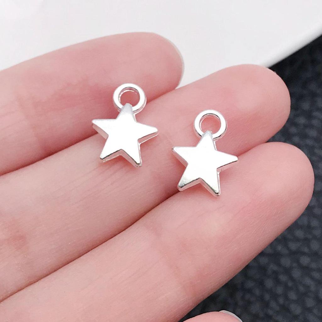 Старинная серебряная подвеска в виде звезды, луны, солнечного шара — аксессуар для самостоятельного изготовления украшений