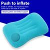 JJYY Travel Pillow Air Inflatable Airplane Car Pillows Pillow Folding Press Type Bed Pillows Neck Cushion Home Office Supplies