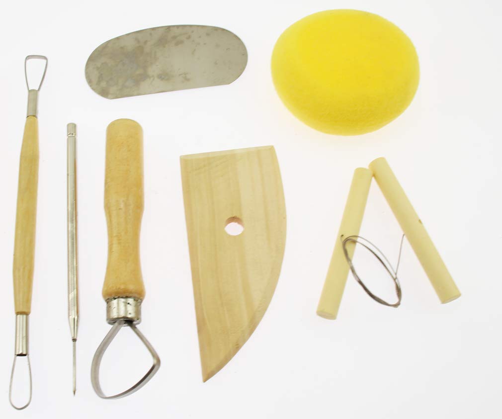 Olive-G 13-Piece Clay Tool Starter Kit for Pottery, Clay, and Crafts
