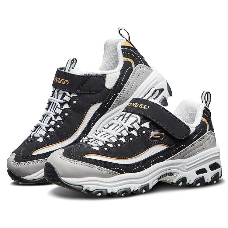 Skechers Амортизация Износостойкость Поддержка Амортизация Износостойкость Поддержка Низкие Детские Беговые Кроссовки 996212L-BKGD