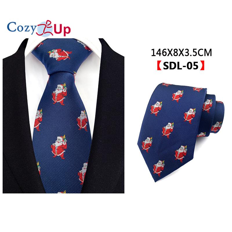 Men Christmas Tie Woven Classic Necktie Formal Tie for Wedding Christmas Gift