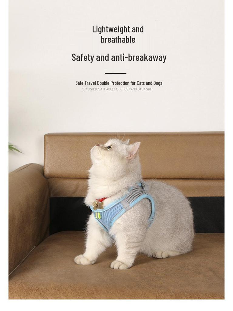 Регулируемый поводок для кошек и собак: Защищенный от побегов, выдвижной поводок для прогулок на открытом воздухе