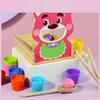 Лотсо Бусины Деревянная Игра для Кормления Развивающая Игрушка Для Детей Когнитивное Развитие
