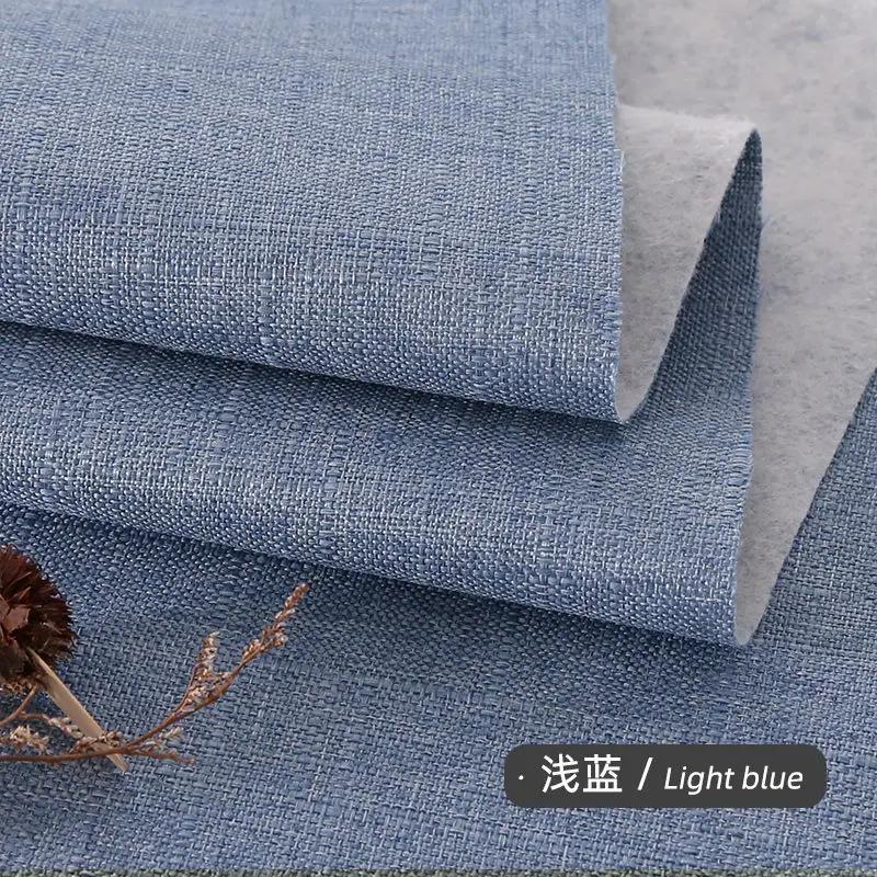 Утолщенная хлопково-льняная ткань полотняного переплетения бамбук на метр для дивана, сумок, скатертей, штор, ткань для шитья своими руками, носимая, черная