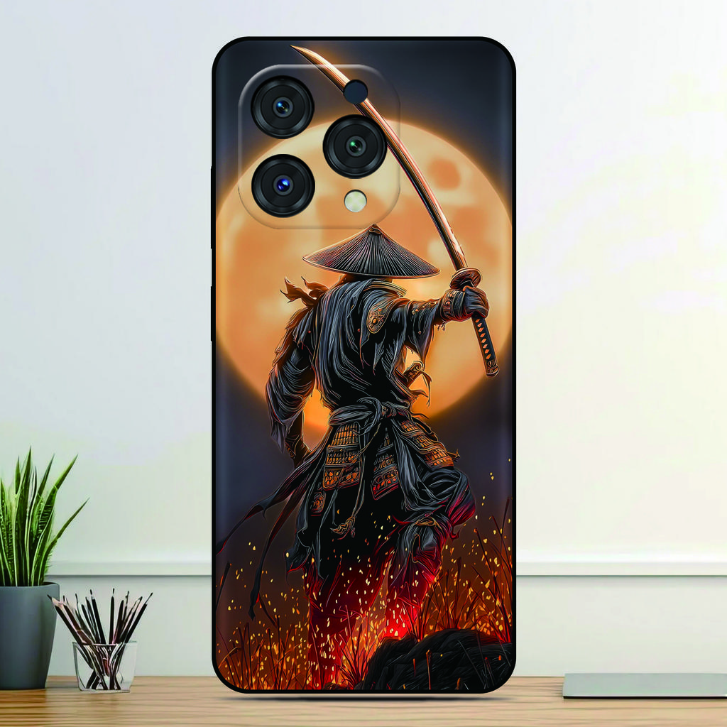 Японский чехол для телефона Самурай для ZTE Blade A76 4G A75 A73 A72 A71 A35e A56 A55 A54 A35 A36 A51 A34 A31 Plus A5 Чехол с индивидуальным изображением
