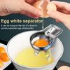 Stainless Steel Egg Yolk Separator Professional Grade Baking Tool with Hanging Hook Precision Filter Kitchen Gadget for Baking Cakes Muffins Meringues