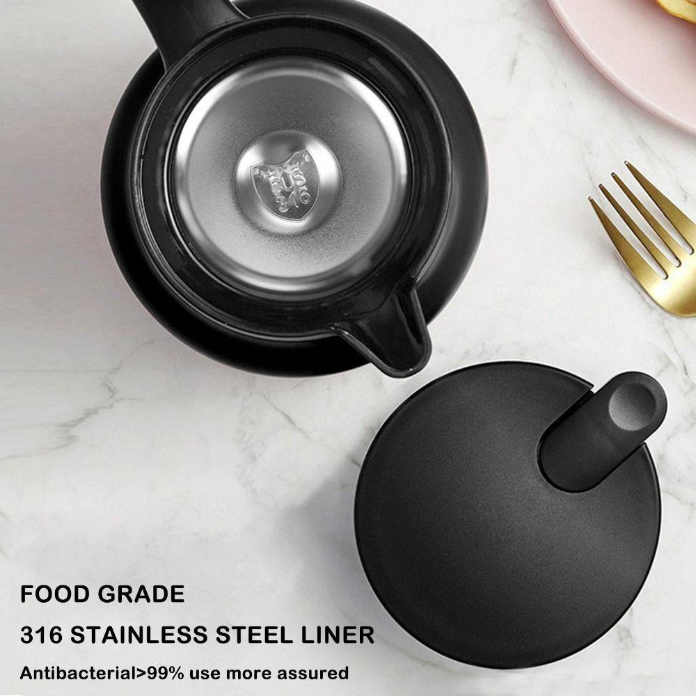 1000ml Coffee Pot Stainless Steel Tea Pot Portable Stewing Teapot for Home Use