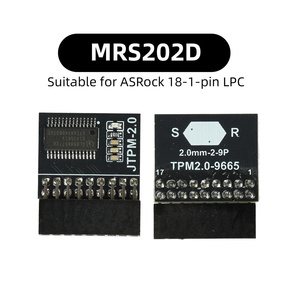 TPM 2.0 Encryption Security Module 20Pin TPM2.0 Module PCB Material Safe Stable Standalone Crypto Processor For Computer