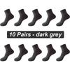10Pairs/lot Men Bamboo Fiber Socks Casual Black White Business Anti-Bacterial Breatheable Male Sock High Quality Size 38-45