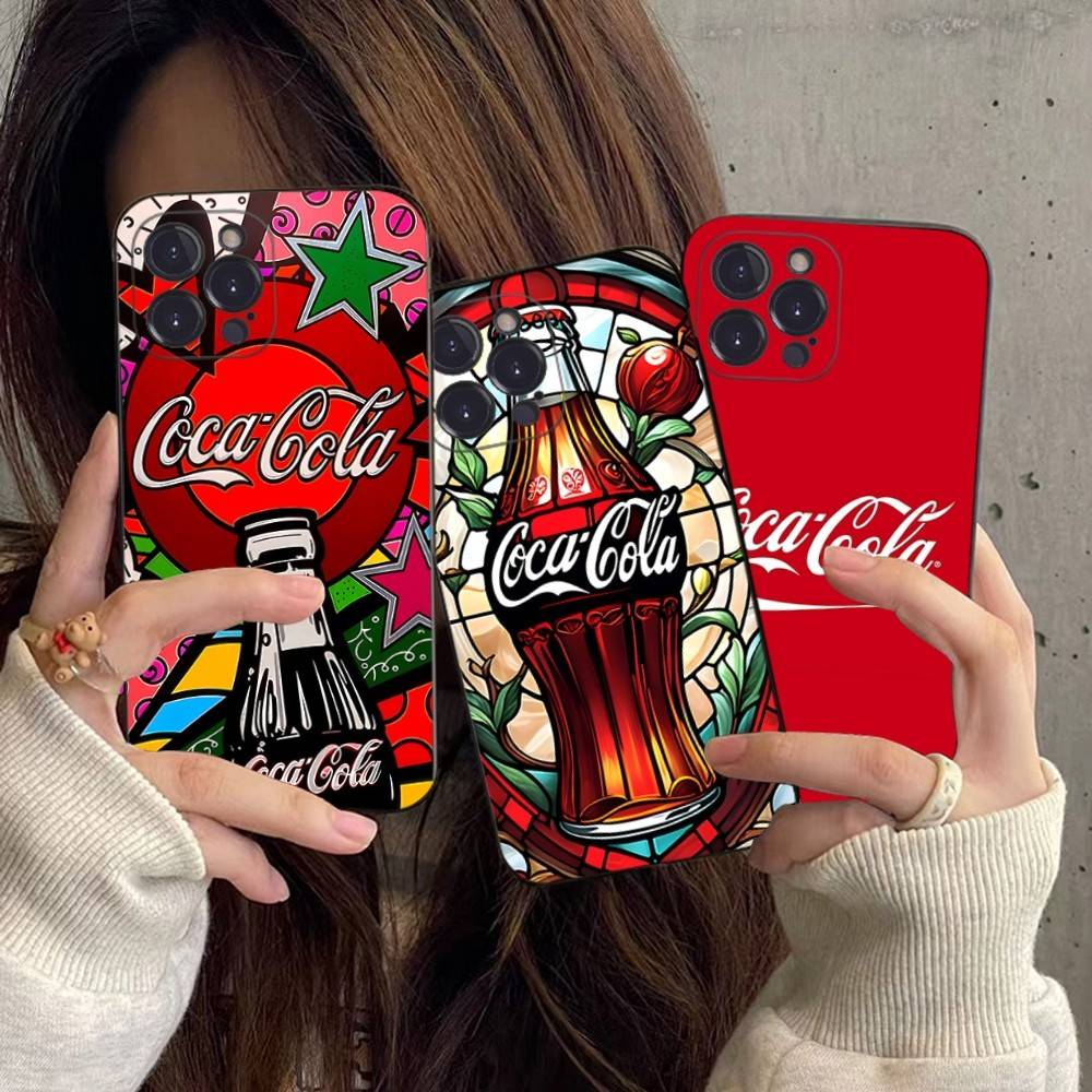 Горячий C-Coca Напитки C-Cola Чехол для телефона Для IPhone 17 16 14 15 13 12 11 Pro Max Plus Силиконовый Мягкий Чехол