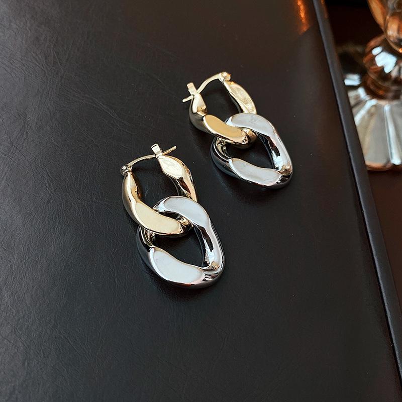 Винтажные серьги-кисточки 'Сердце и цветок из серебряной иглы'