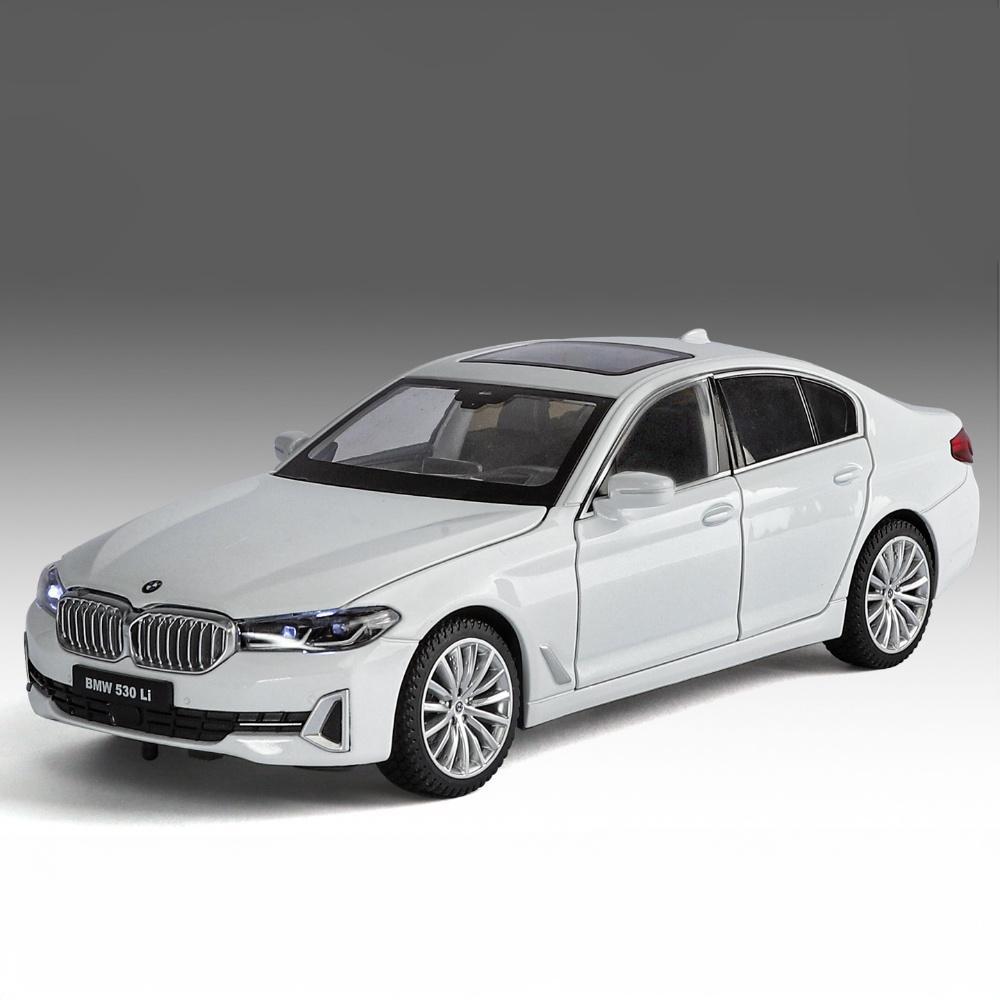 1:24 BMW 760LI 530LI I5M60 Миниатюрная литая игрушечная машинка Модель транспортного средства Домашний декор и украшения для рабочего стола компьютера Праздничный подарок