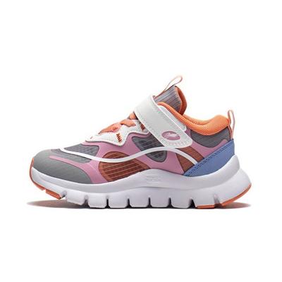 Li Ning Kids Kites Удобная универсальная нескользящая амортизирующая износостойкая повседневная обувь Детская повседневная обувь Серый Розовый Белый YKNS028-2