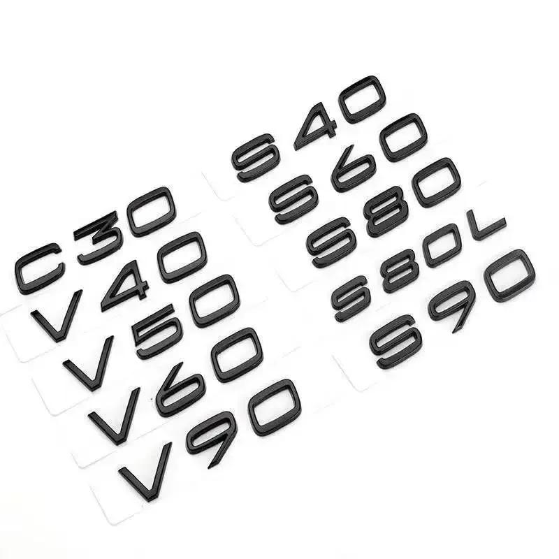 3D ABS Наклейки-значки на заднюю дверь багажника Для Volvo C30 V40 V60 V90 S40 S60 S80 S90 S80L XC40 XC60 XC90 AWD T4 T5 T6 T8