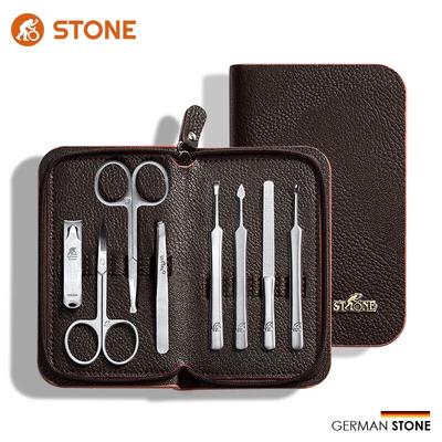 STONE Портативный набор для маникюра из 8 предметов из нержавеющей стали
