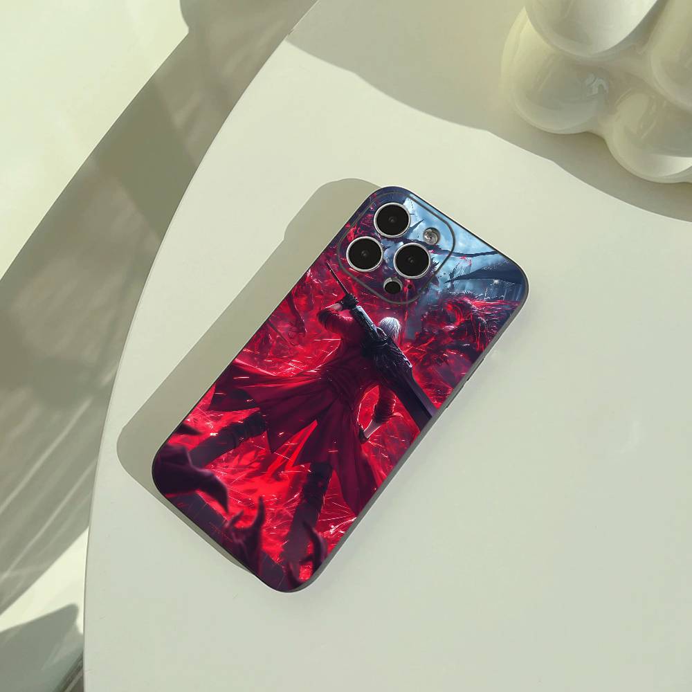 D- Dante Devil May C-Cry 2- -Чехол для телефона DMC2 Для iPhone 17,16,15,14,13,12,11 Pro Max,16Plus,XS Мягкий Черный Чехол