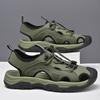 Men's Sport Sandals Comfortable Breathable Outdoor Lightweight Beach Sandals Soft Soled Closed Toe Trail Walking Casual Sandals