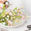Artificial Easter Spray Vine with Pastel Easter Eggs and Berries Easter Egg Twig Branches Decorative Spring Floral Stems