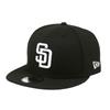 [New Era] Cap 9FIFTY Men's Major League San Diego Padres Black X White Black [Item]