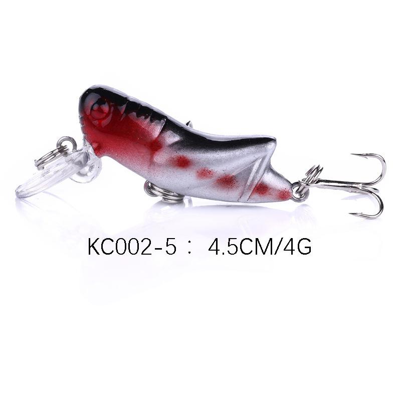 Lure bait8Hook number4.5cm4gMini locust imitation bait specifically designed to kill bass and catfish