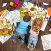 16pcs Thanksgiving Coloring Placemats for Kids 2-Sided Disposable Turkey Placemats to Color Paper Place Mats/Poster for Thankful Activity Happy