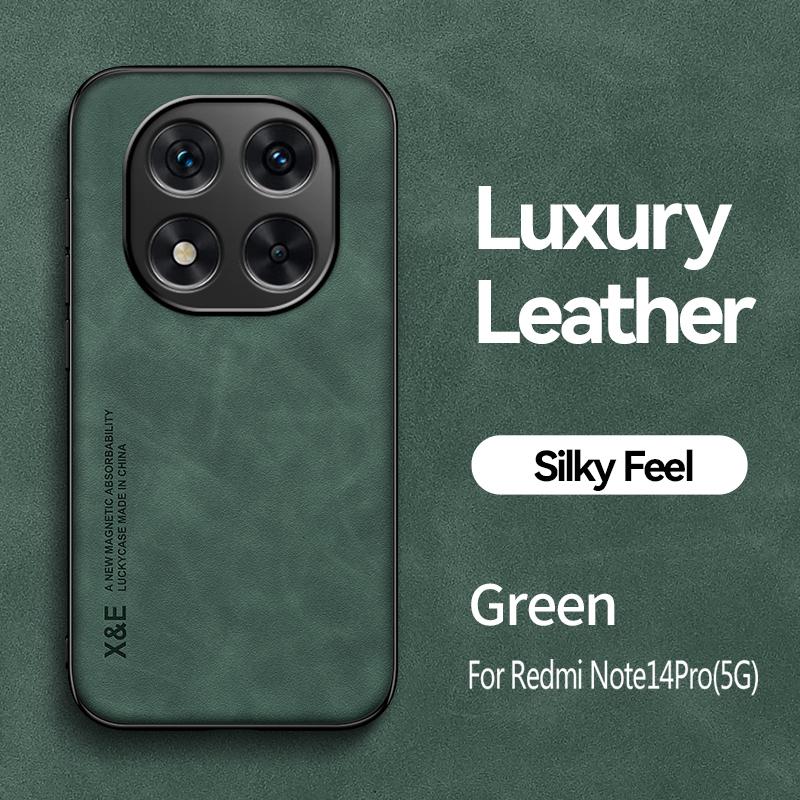 Противоударный чехол для Redmi Note 14 Pro 5G 4G Note 14 Pro+ Plus Защитный чехол Магнитный автомобильный держатель Телефон Coque Fundas Capa