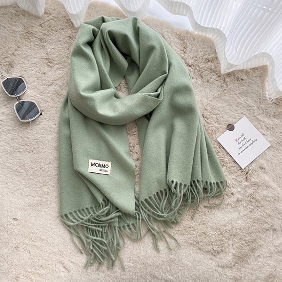 Winter Women Scarf Female Luxury Brand Scarves Lady Tassel Bandana Women Solid Shawl