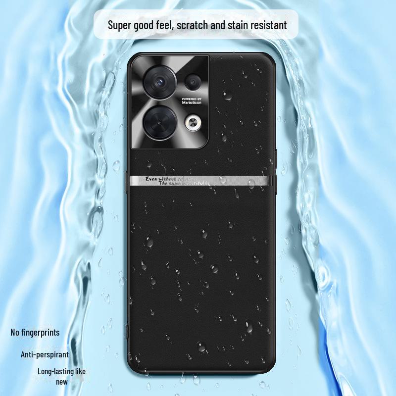 Чехол Liquid Leather с защитой от падений и загрязнений для OPPO Reno 8