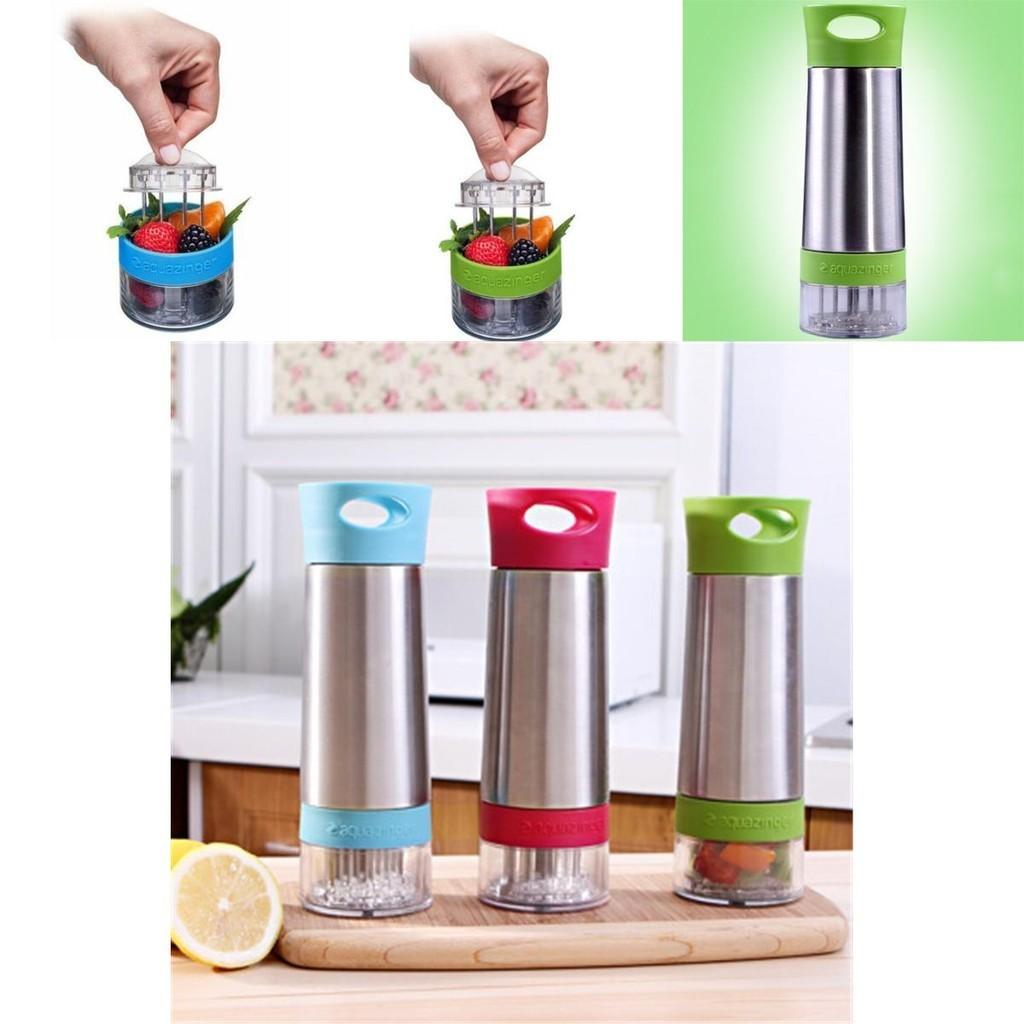 Бутылка для воды с инфузором Aqua Zinger для ароматизированной воды с дизайном из нержавеющей стали для здоровой гидратации