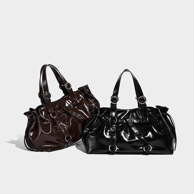 American Retro New Single Shoulder Crossbody Bag Casual Large Capacity Bag 2025 New Luggage Bag Handheld Tote Women's Bag