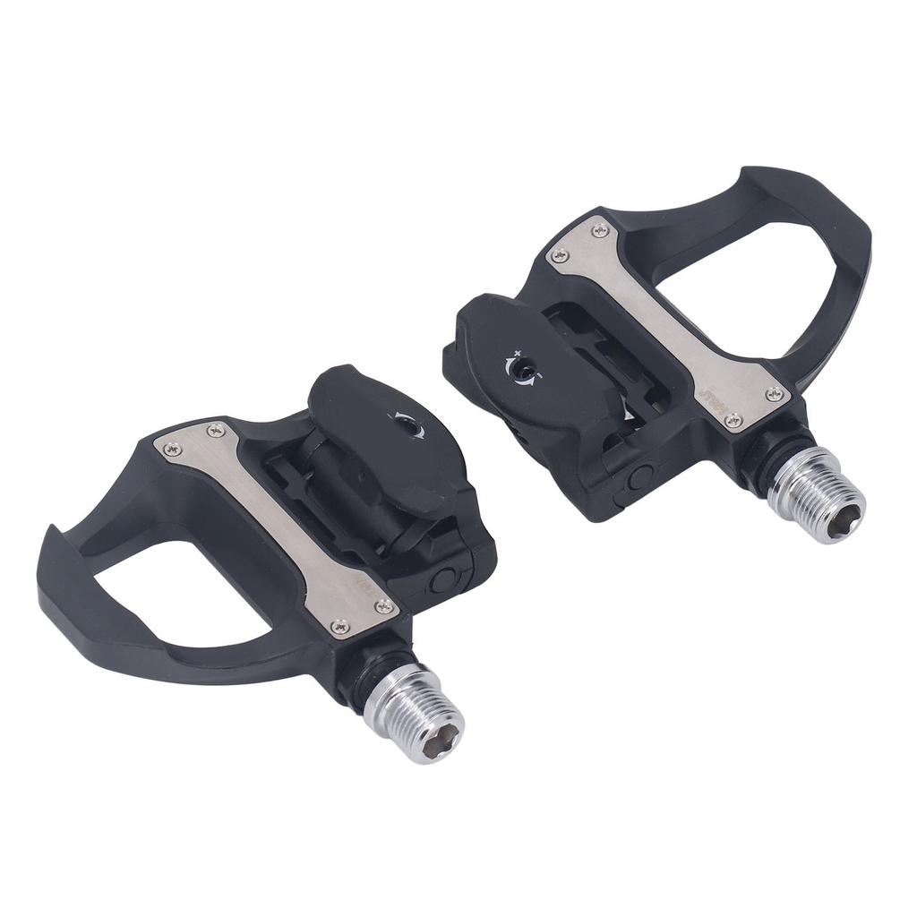 Bicycle Locking Pedals Aerodynamic Cycling Bearing Cleats Self Locking Pedal with Cleats Set for