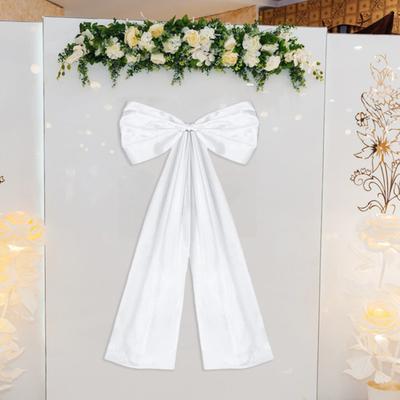Большой атласный бант украшение для декора фона комнаты для вечеринки по случаю дня рождения, гигантский настенный бант для детского праздника, девичника, выпускного, свадебной вечеринки, принадлежности