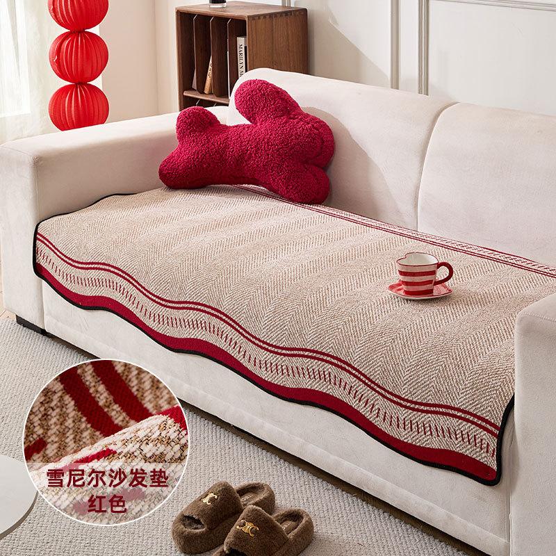 Premium Sofa Cushion Universal In All Seasons New Straight-Row Special-Shaped One-Piece Fixed Non-Slip Leather Sofa Cover