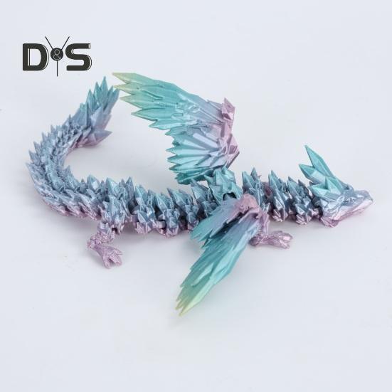 3D печатная фигурка яйца дракона, красочные подвижные соединения, шарнирная модель летающего дракона, игрушка, украшение для рабочего стола, подарки для детей и взрослых