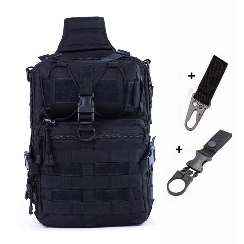900D Tactical Shoulder Bag 20L Sling Backpack Outdoor Chest Bag Molle Camping Cycling Trekking Fishing Hiking EDC Backpack