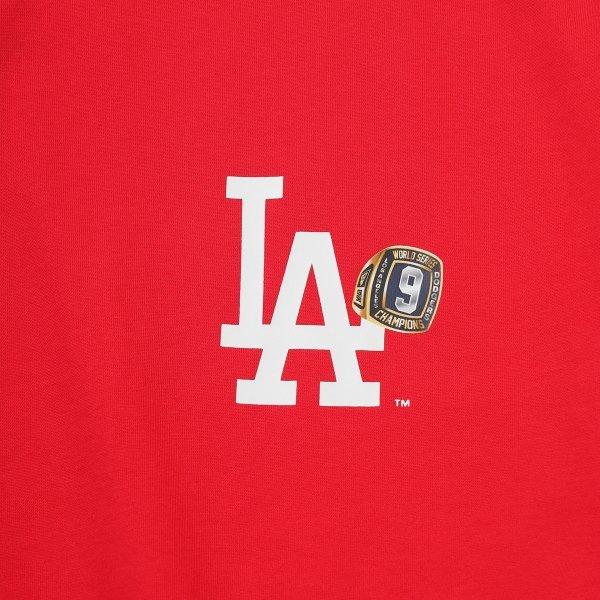 New Era Mlb La Dodgers Кольцо Чемпионов Футболка Ярко-Красный 15147551
